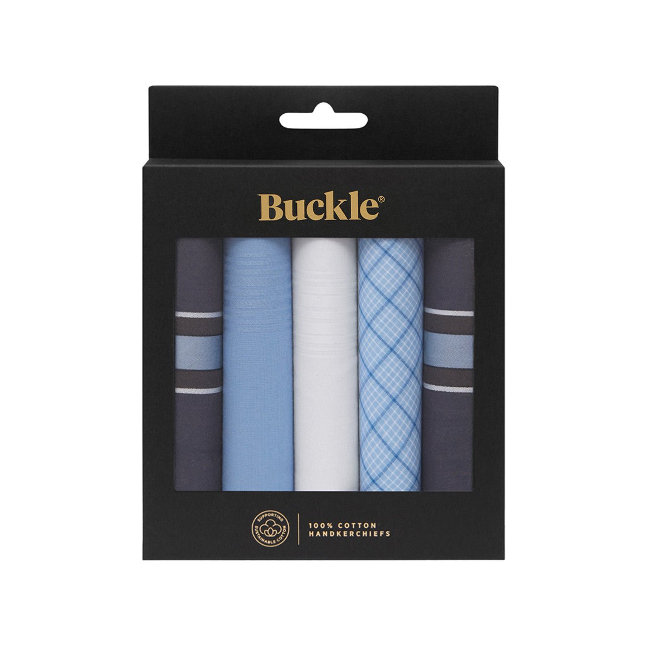 Buckle Handkerchief Box of 5 - Harrys for Menswear