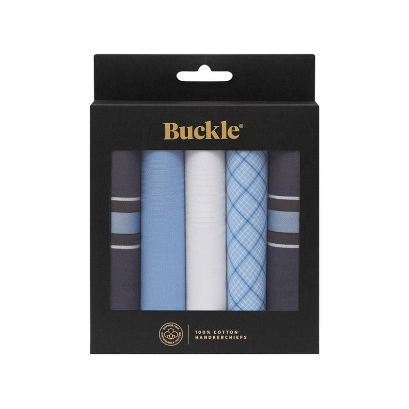 Buckle Handkerchief Box of 5 - Harrys for Menswear