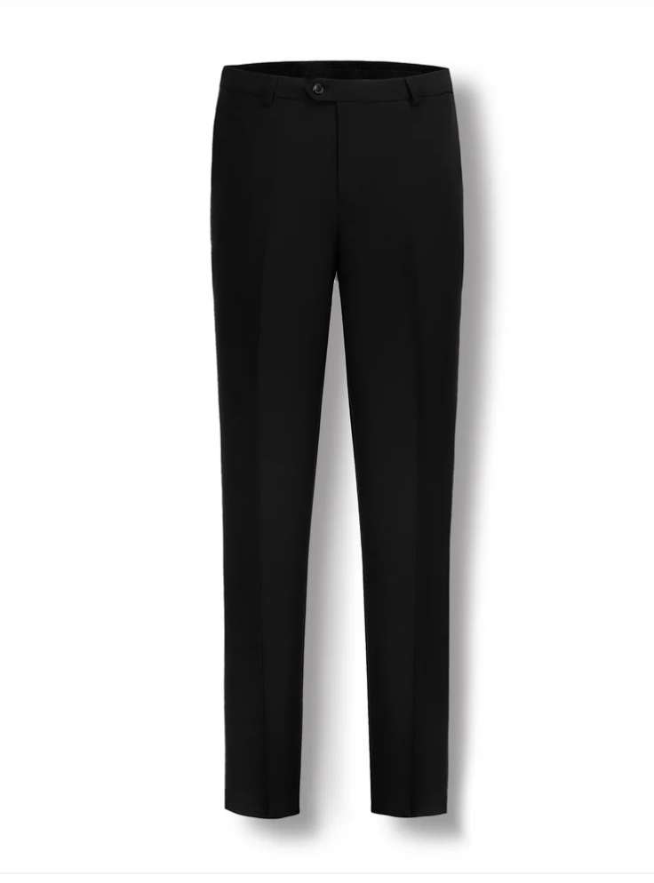 Boys Trouser - Heston Fine Twill Satin Tuxedo Trouser