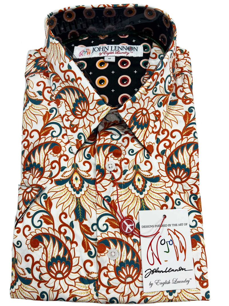 Blackburn JLW8080 S/S  https://harrysformenswear.com.au/products/blackburn-jlw8080-s-s  Short-Sleeve Slim Fit by John Lennon All Cotton with a touch of classic detailing that reflects the fashion and sense of John Lennon's uniqueness. Creating harmony and peace with nature, this shirt does in spades. John Lennon for English Laundry….The Sleeping Giant. This is the 10th season Australian retailers have s…
