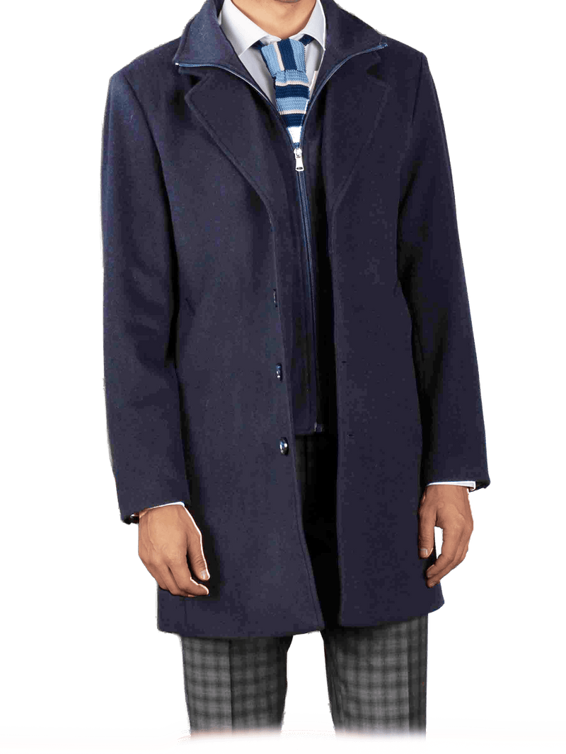 JARED REMOVABLE COLLAR COAT - Harrys for Menswear