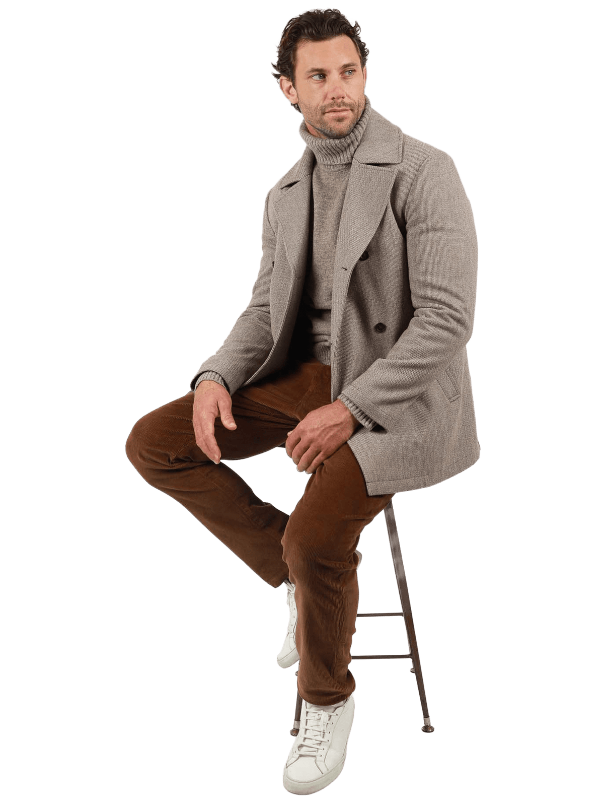 JHJ131 - Padded DB Peacoat Mini - Harrys for Menswear