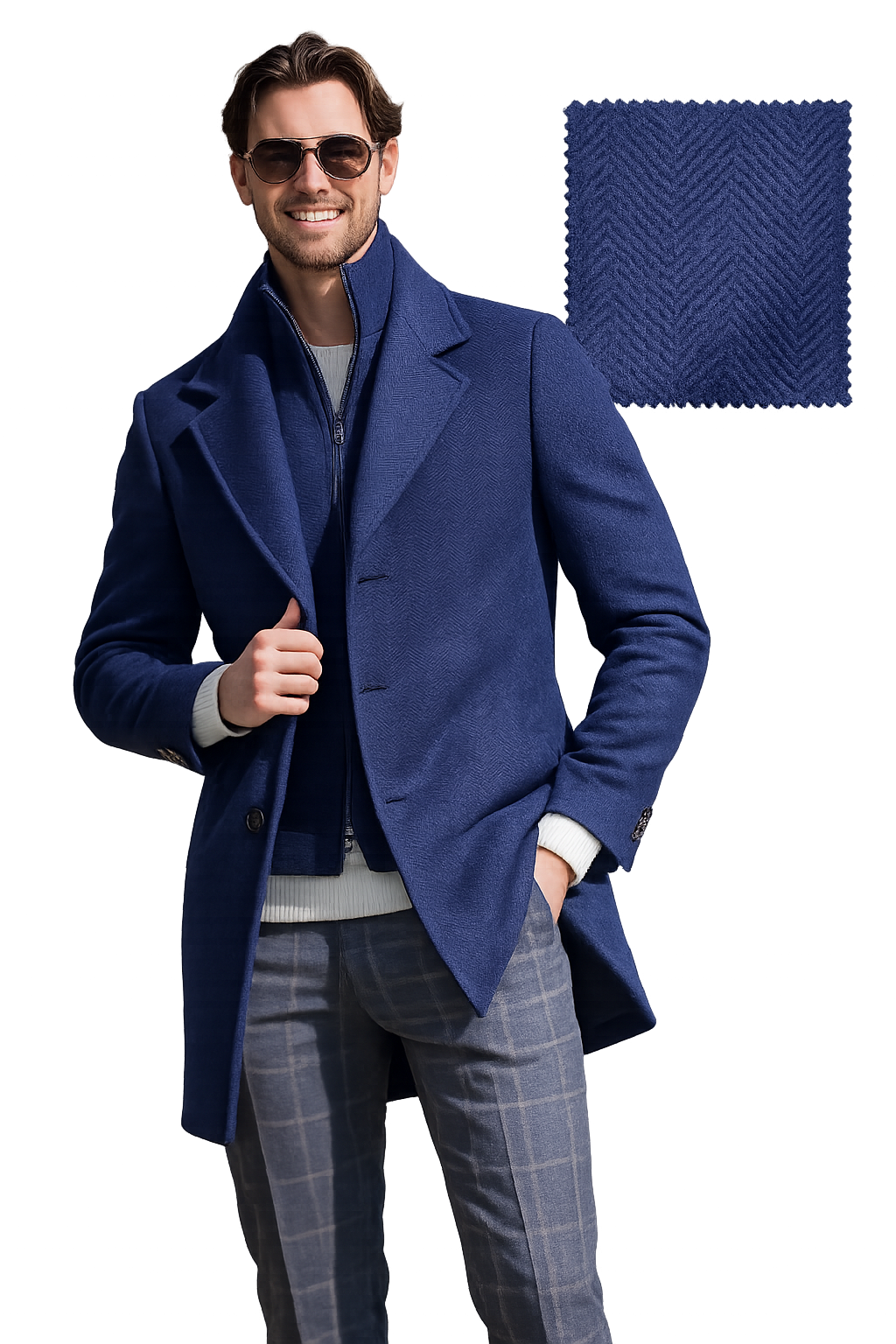 JARED NVY-OC12 Overcoat