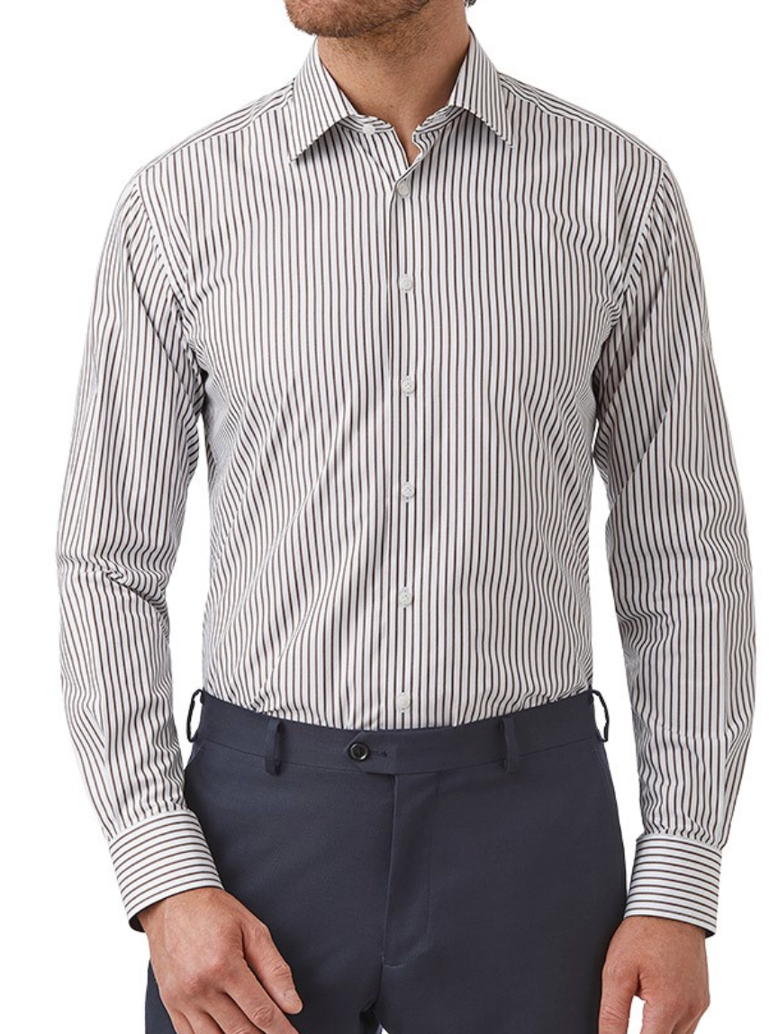 Sentry Long Sleeve Stripe Shirt – Tailored Fit | Harrys for Menswear

The Sentry Shirt in 100% cotton with a classic stripe print. Tailored fit, long sleeve, French placket. Perfect from weekday to weekend.
$149.00 AUD