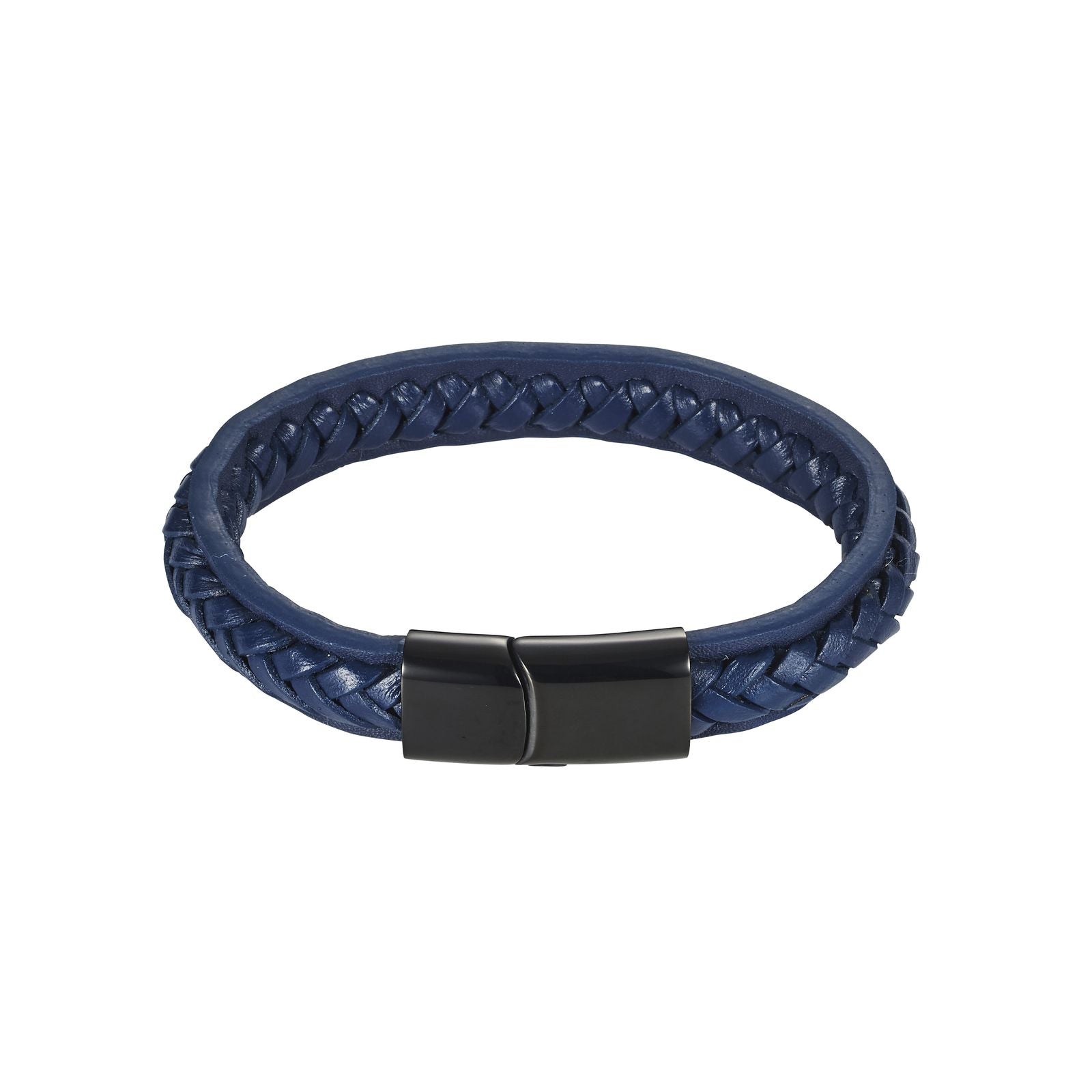 Navy Leather Bracelet