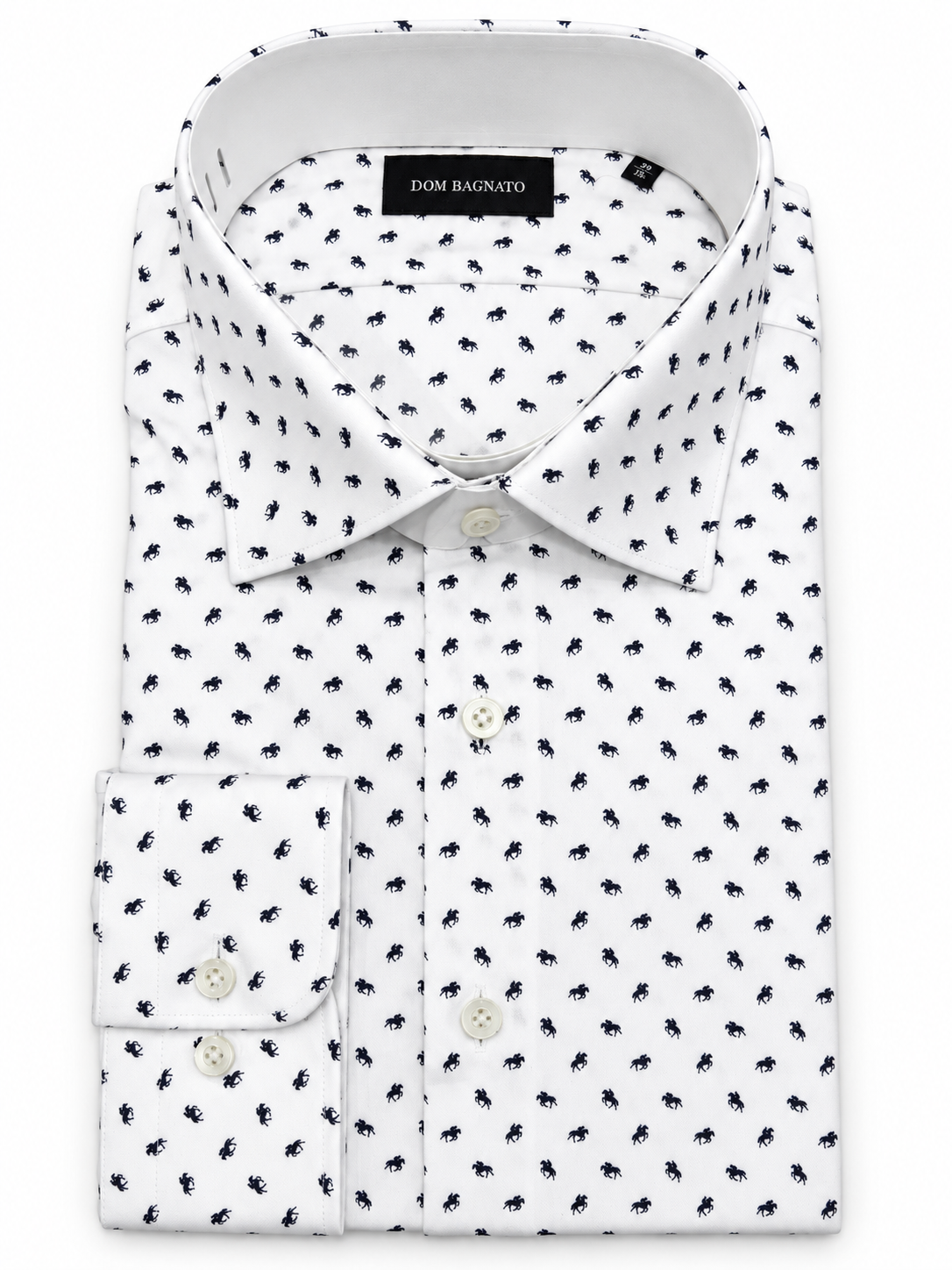 Marcell Cotton Mini Horse Print Shirt | Harrys for Menswear

The Marcell shirt in 100% soft-feel cotton with a mini horse print. Tailored fit, long sleeve, semi spread collar. Perfect for spring events. Machine washable.
$149.00 AUD