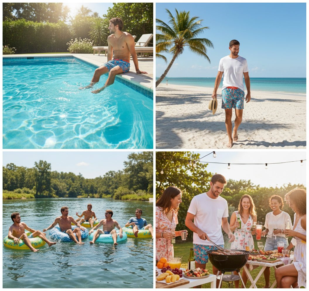 Botanical - Blue & Orange - Harrys for Menswear