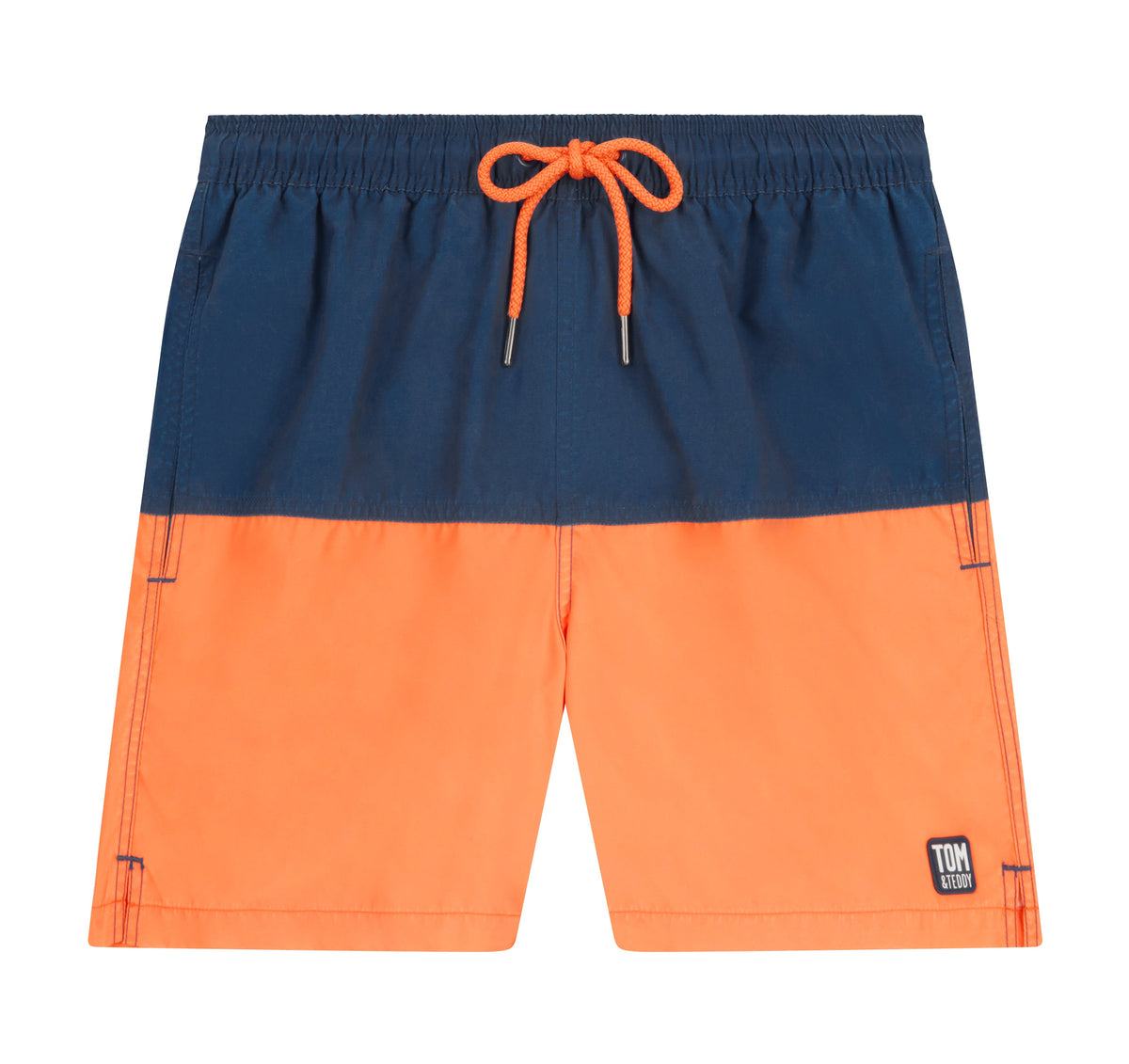 Orange & Navy Colour Block

Bold, bright, and built for all-day comfort, these Colour Block swim shorts are a staple for sun-filled days. Featuring a striking navy and orange design, they’…
$120.00 AUD