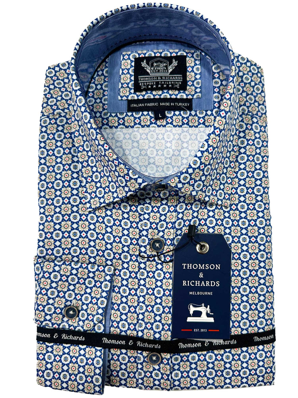 Roy Shirt L/S  https://harrysformenswear.com.au/products/roy-shirt-l-s  Since 1963, Thomson & Richards has stayed true to its shirt making heritage and has become one of the industry's top menswear brands. We take pride in our creative designs and high quality finish, using carefully selected fabrics that meet our customer's needs. Our modern, easy to wear styles are perfect for any man's …