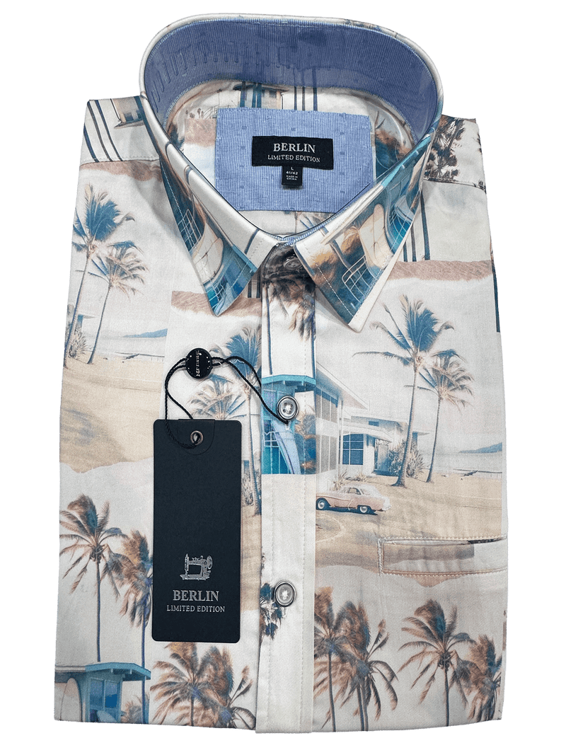 S - 384 Short Sleeve Summer Shirt - Harrys for Menswear