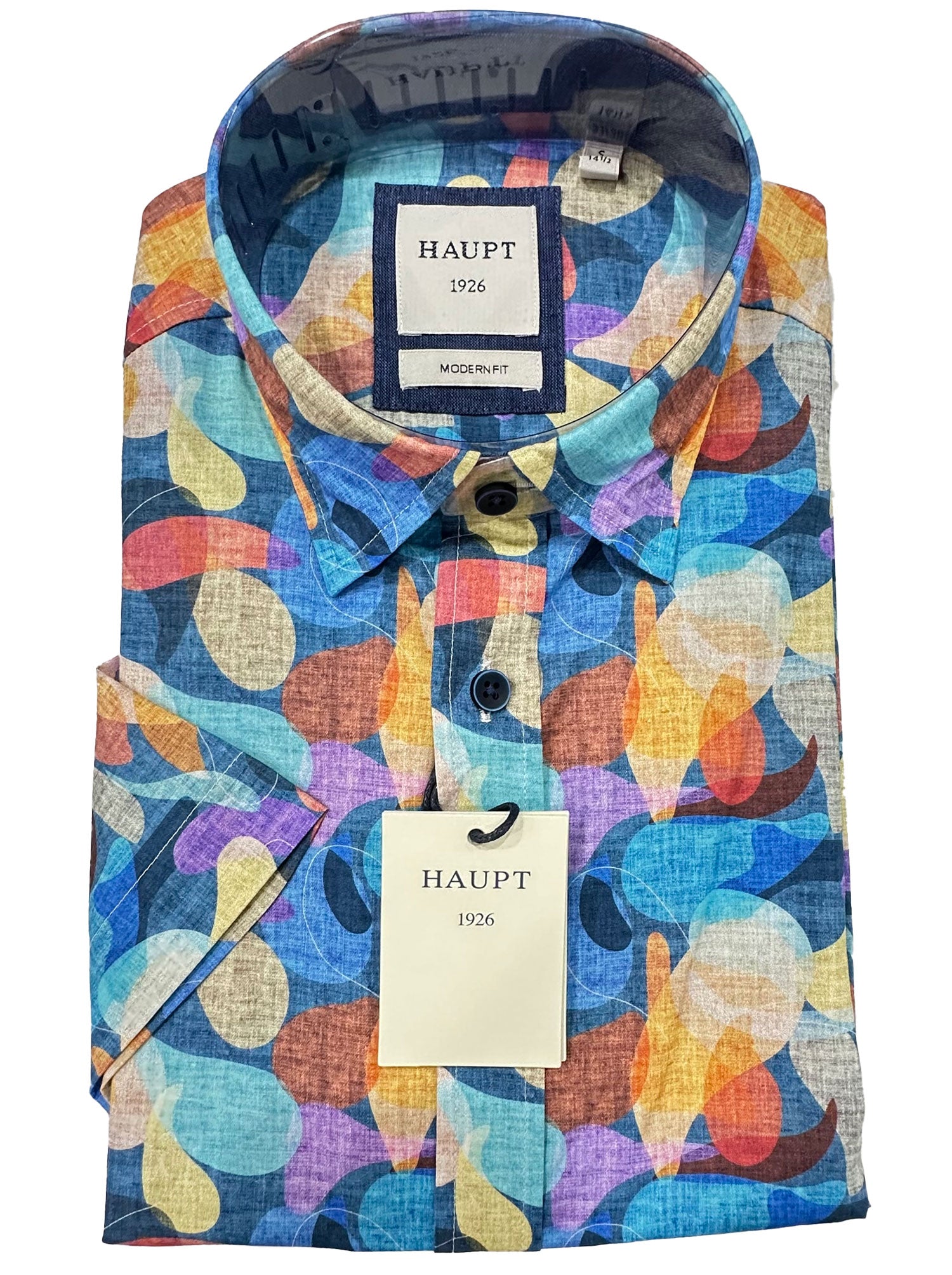 Haupt S/S -38579  https://harrysformenswear.com.au/products/haupt-s-s-38579  For almost a century, Haupt Fashion Group has been producing quality and creative textiles. Our collections are designed for quality and comfort, resulting in unique details. Well-known worldwide, we now deliver to Harrys. All Cotton Designed in Europe Modern Fit