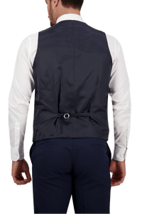 B7 - Navy Saul Waist Coat - Harrys for Menswear