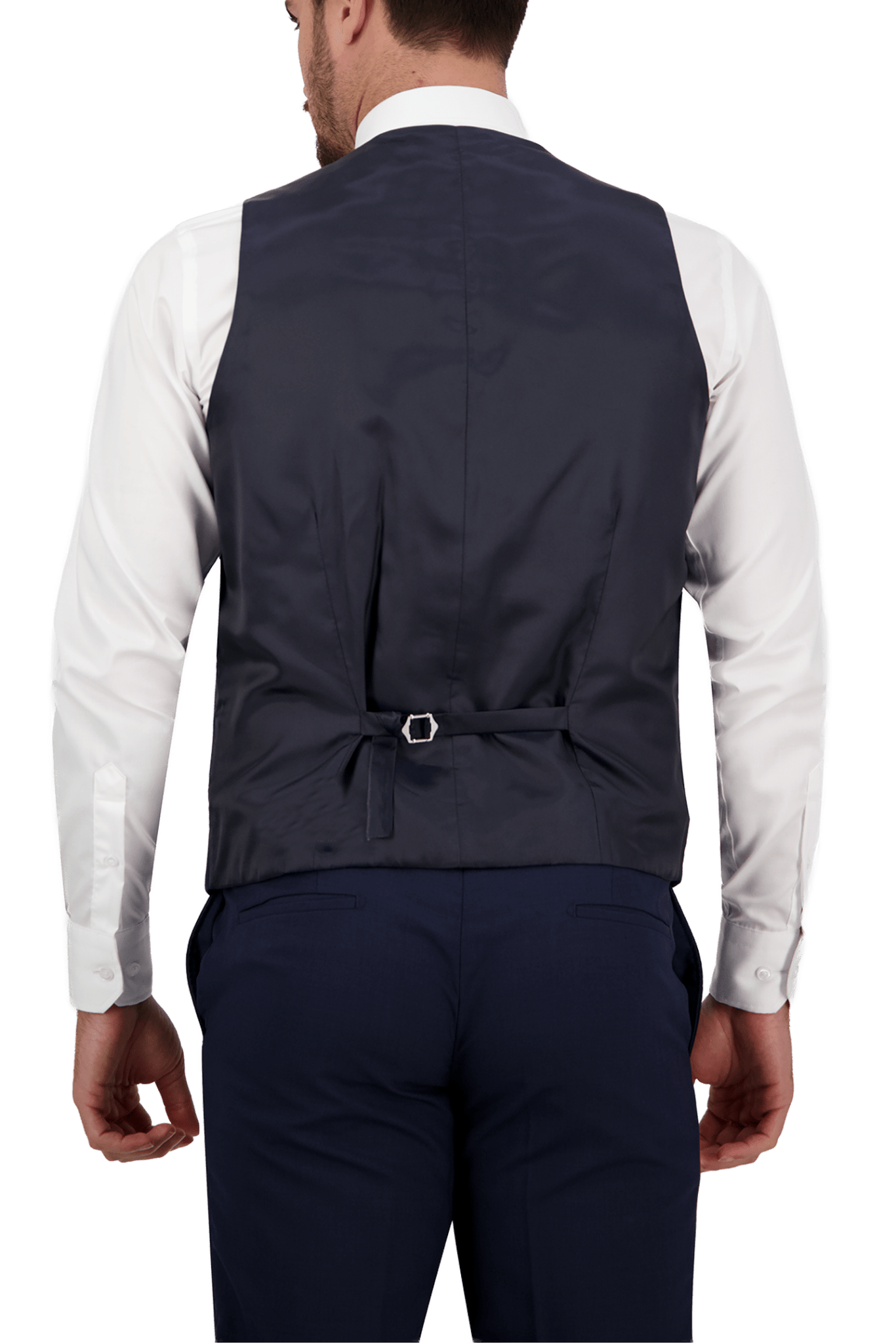 B7 - Navy Saul Waist Coat - Harrys for Menswear