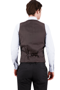 D5 - Charcoal Saul Waist Coat - Harrys for Menswear