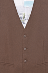 SL8-Brown Linen Waistcoat