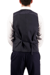 X7 Navy Saul Waist Coat - Harrys for Menswear