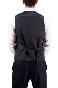 X7 Navy Saul Waist Coat - Harrys for Menswear