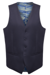 X7 Navy Saul Waist Coat - Harrys for Menswear