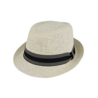 Scala Trilby Hats-SM704-Black & Natural