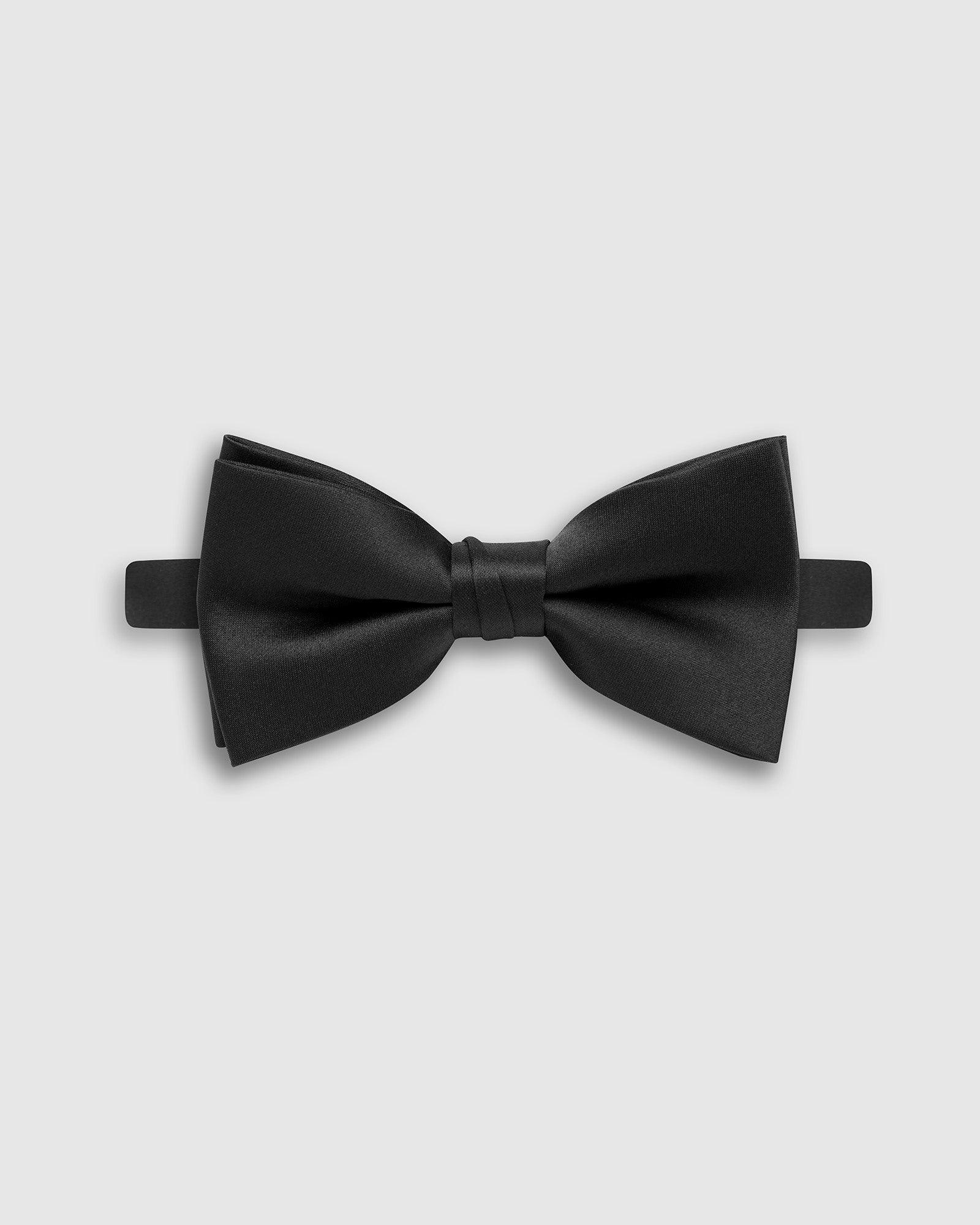 Bow Plain Satin - Midnight - Harrys for Menswear