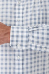 Carlton FCR272  https://harrysformenswear.com.au/products/carlton-fcr272  Modern Fit Carlton Business Shirt. The Carlton shirt in 100% cotton oxford weave suits any occasion. The buttons are attached with a heat-sealed thread so that they never fall off. Available in Blue & Coffee checks. 100% cotton Modern fit Long sleeve Semi-spread collar Regular cuff Split back yoke 8 button front Care I…