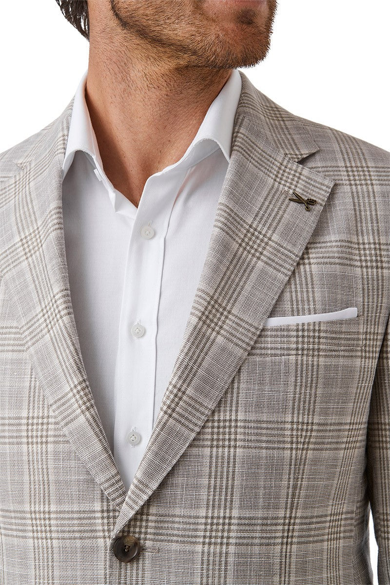 Cipher Sports Coat | FJW803 | Sand Glen Check | Joe Black