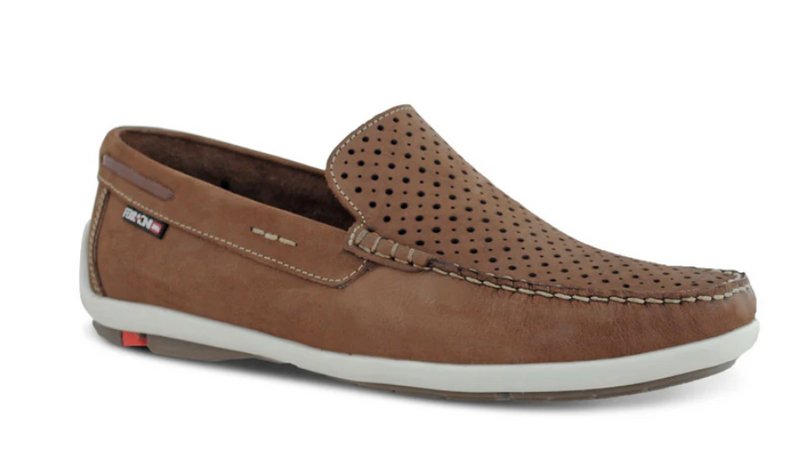 Ferracini ZEKE Casual Loafer - AMBAR

New Footwear NOW at Harry's ZEKE is a soft shoe that will complement your casual outfits. Featuring an air-rated upper and a removable padded footbed. The Zeke loafer will become your goto slip-on for comfort and good looks! Range of colours. Lining Leather Material Nubuck Leather Sole Material Man-made Country of Orig…

$189.00 AUD