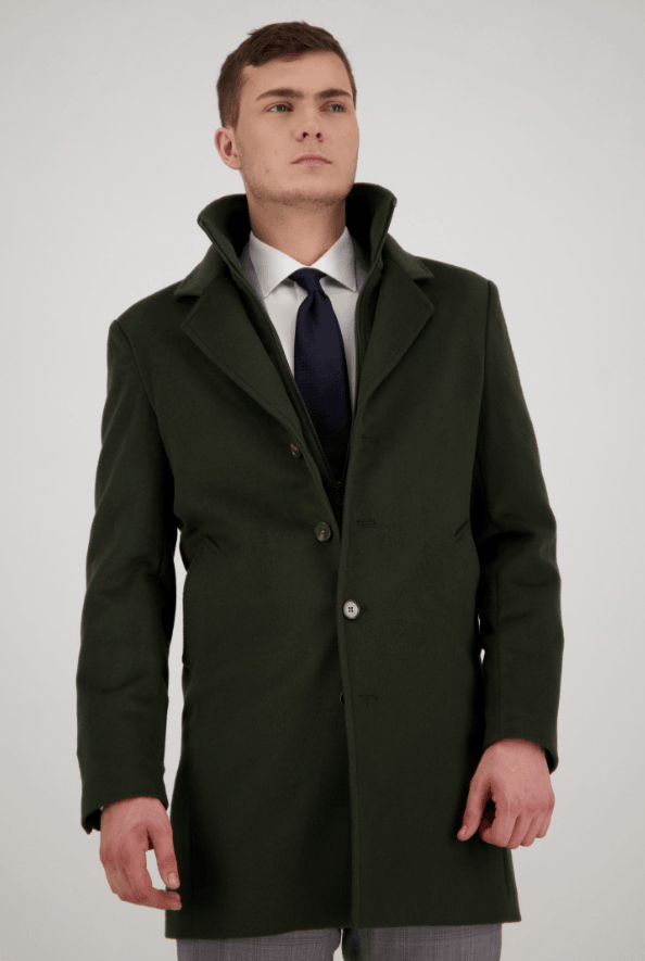 JARED REMOVABLE COLLAR COAT - Harrys for Menswear