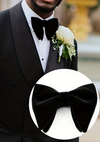 Butterfly Satin Black Bow Tie