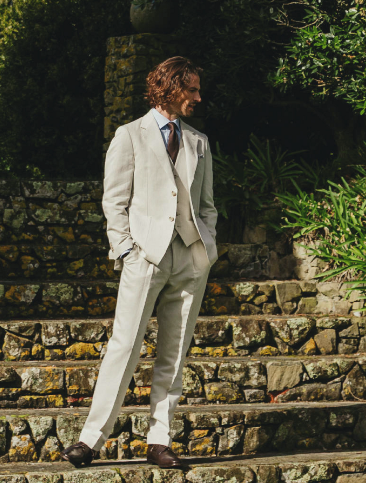 Malta Beige Linen Cotton Jacket