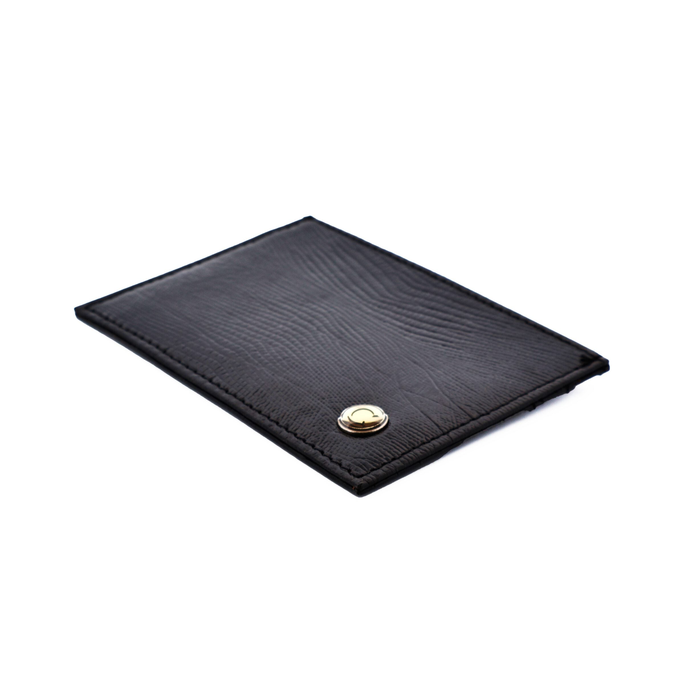 Black Florence Leather Card Wallet