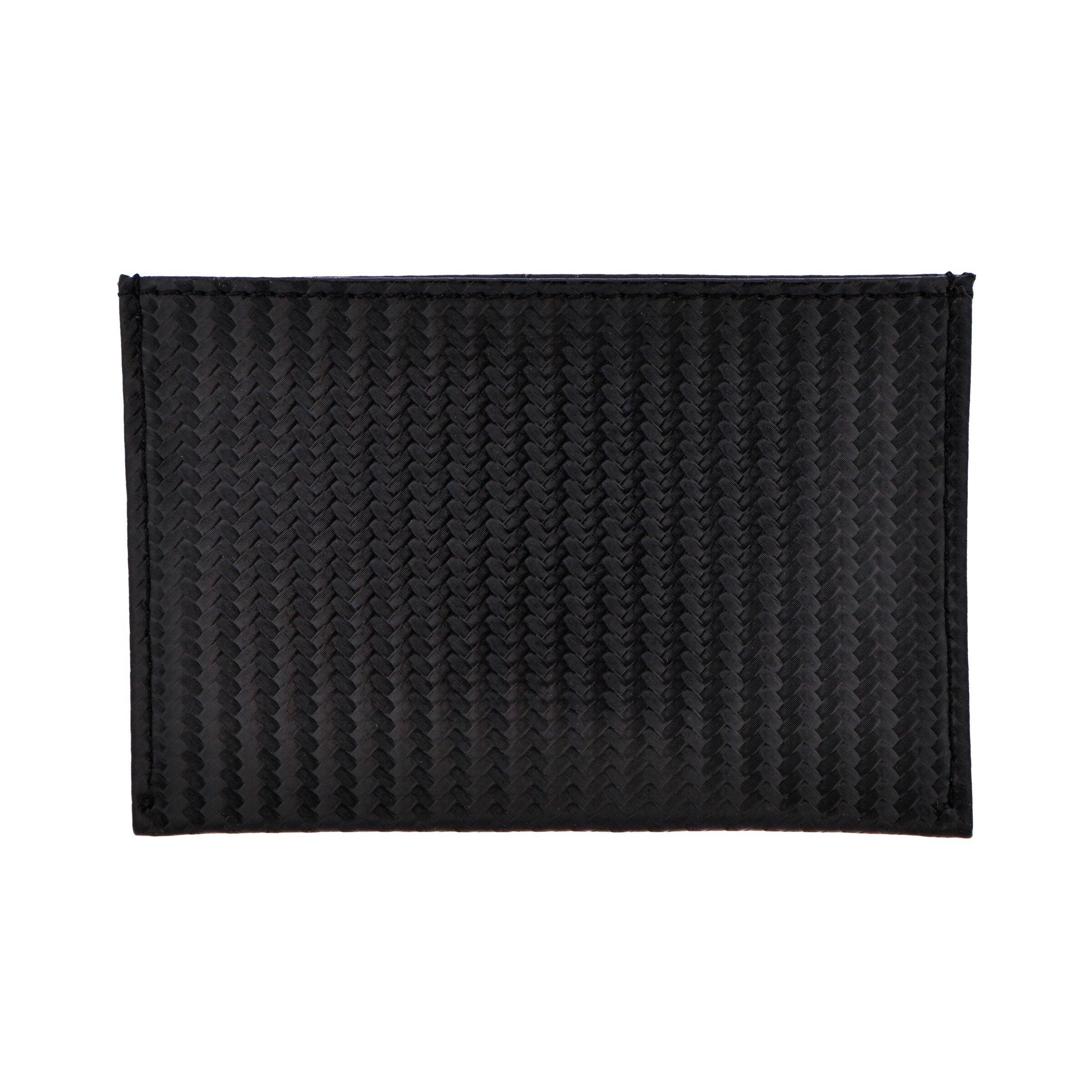 Carbon Fibre Leather Print Card Wallet