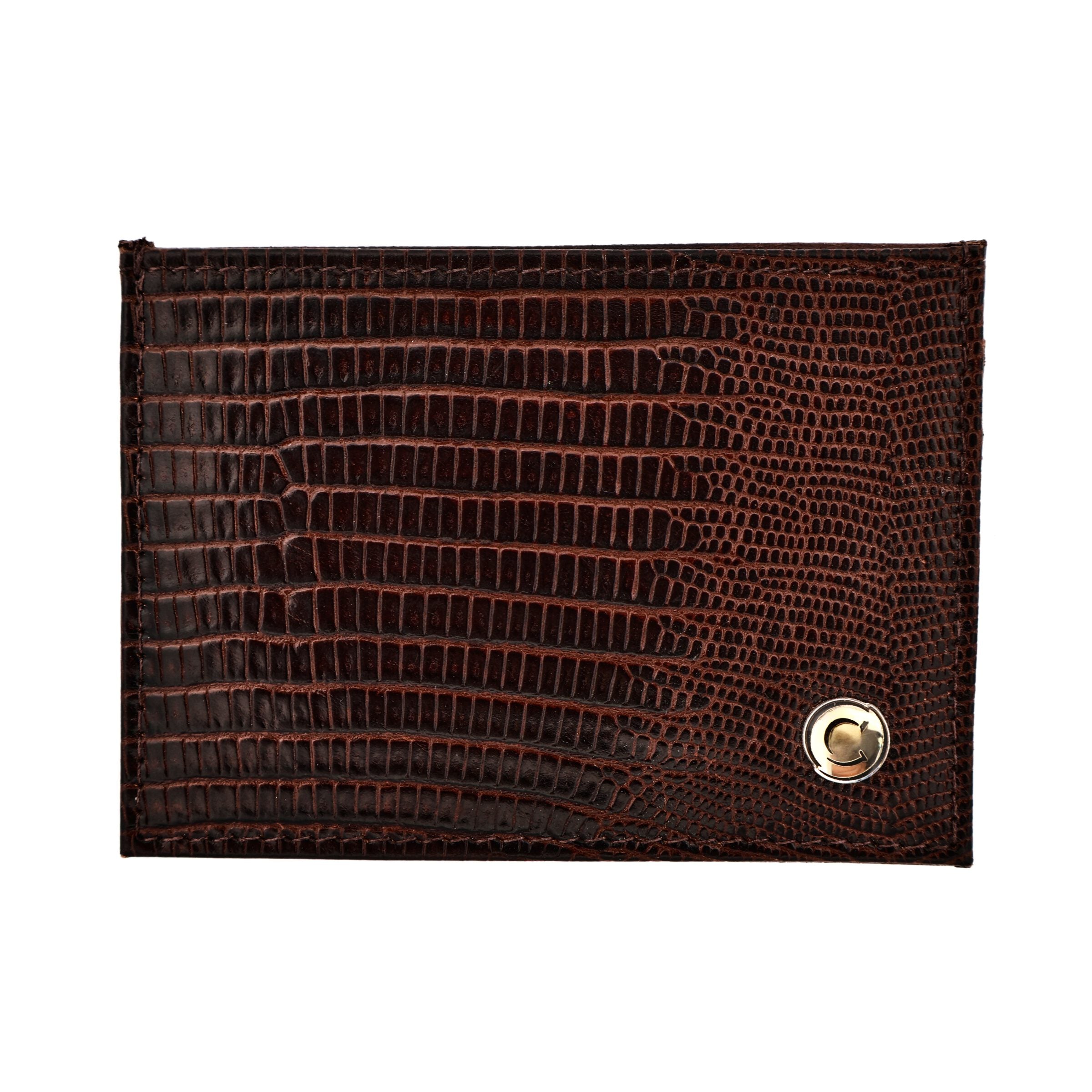 Brown Lizard Leather Wallet