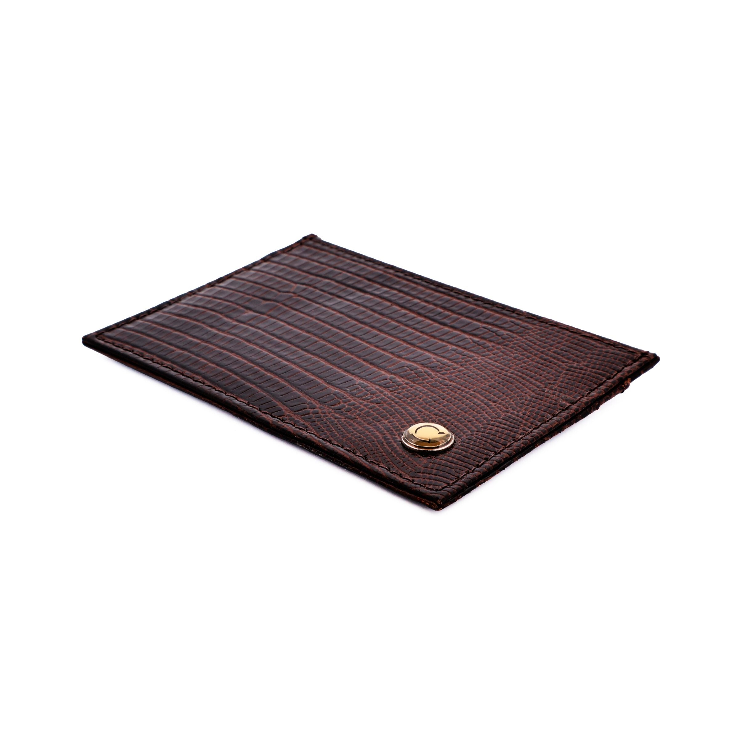 Brown Lizard Leather Wallet