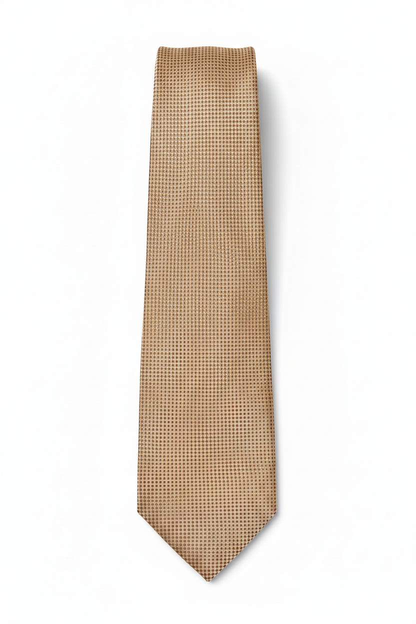 Champagne Self-Pattern Tie