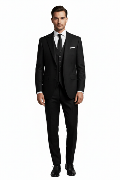 D9 - Black Abram Travel Jacket (Sold Separately) 100% Wool - Harrys for Menswear