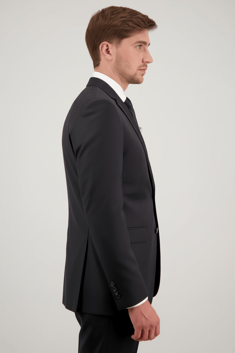 D9 Black Travel Jacket - Side View