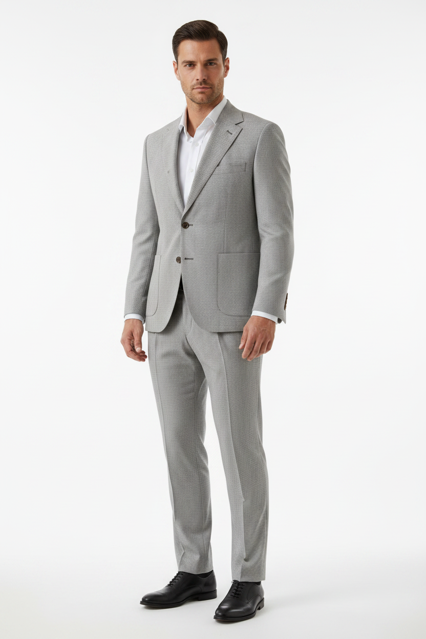 Doncaster Suit Front Model — Corrected Swatch