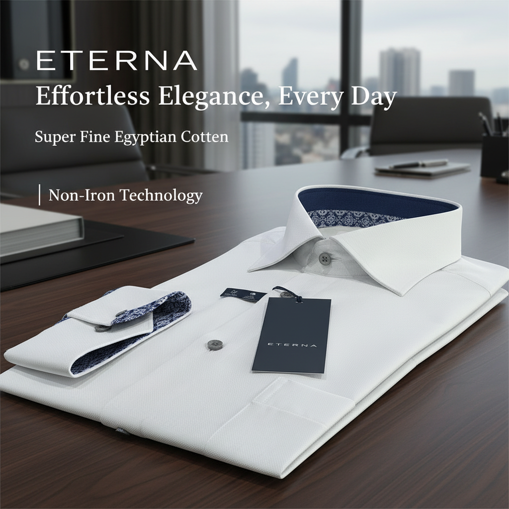 Eterna Egyptian Cotton Non-Iron Business Banner