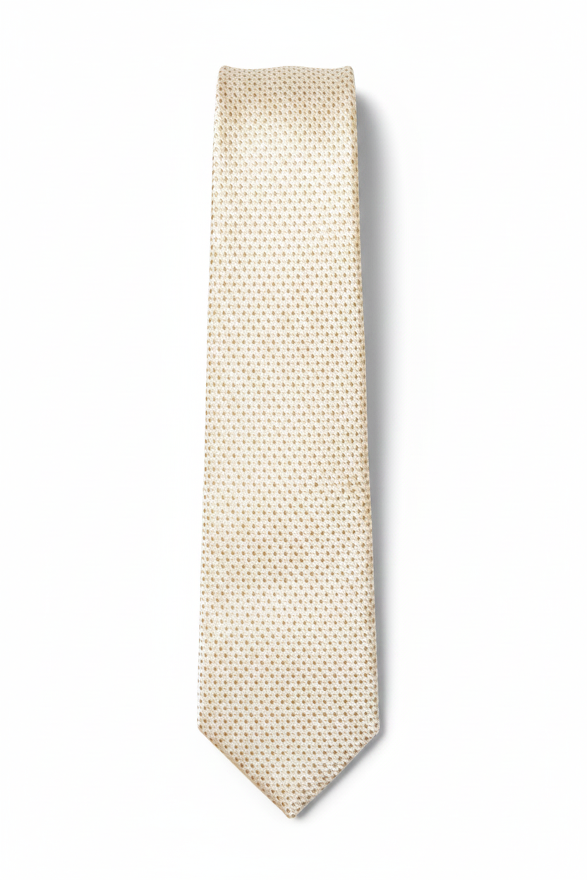 Ivory Self-Pattern Tie