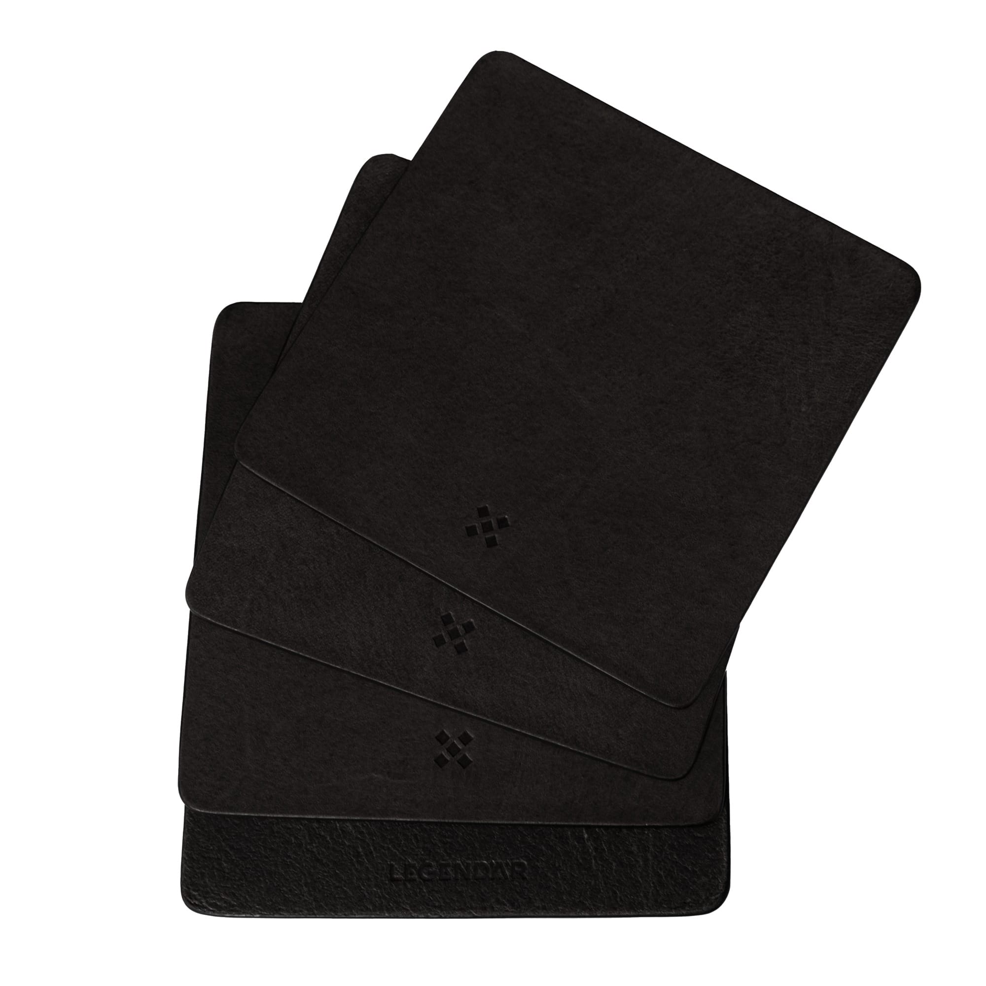 LEGENDÄR Leather Coaster DRYNK - black