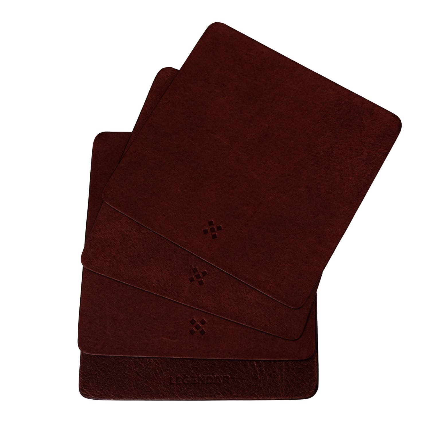 LEGENDÄR Leather Coaster DRYNK - mocha