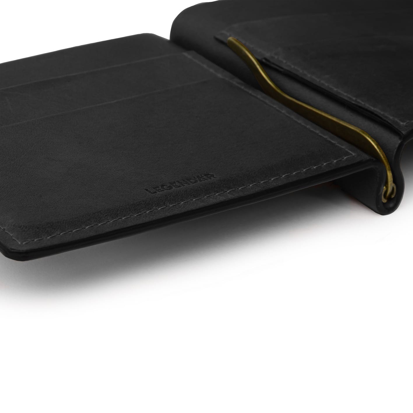 LEGENDÄR Leather Wallet CLYP - black