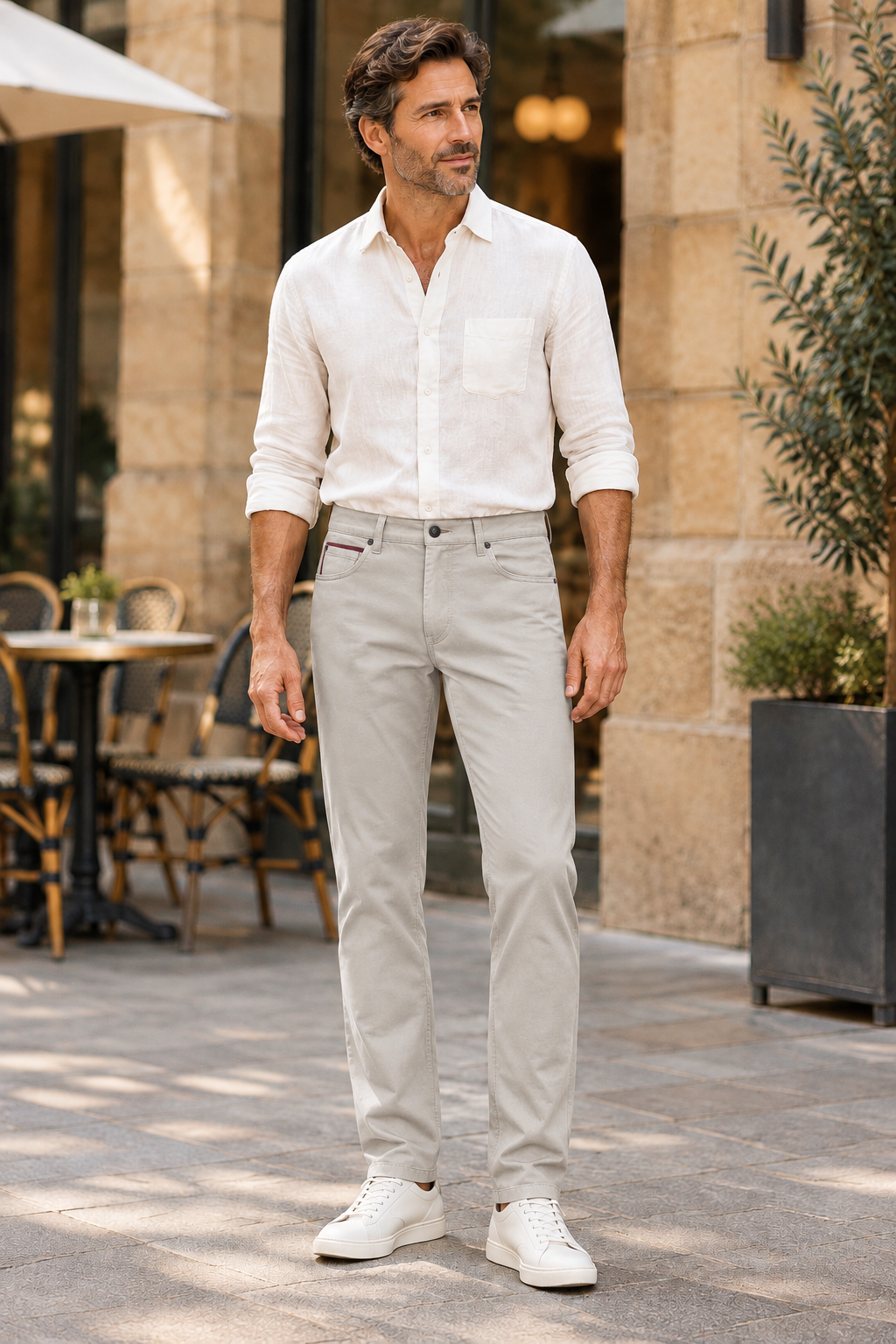 Meyer Stone Diego chinos lifestyle image