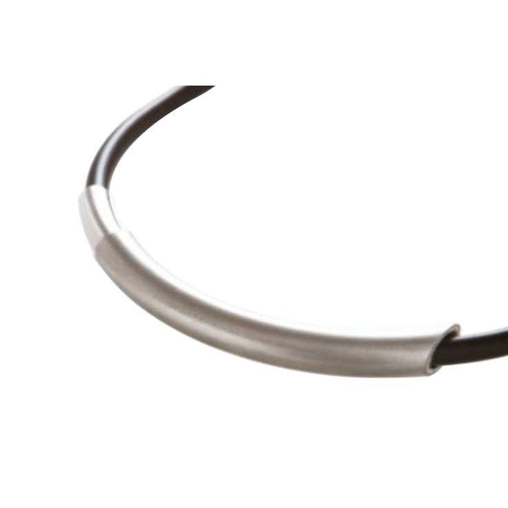 Brushed Stainless Steel with Rubber Neckpiece