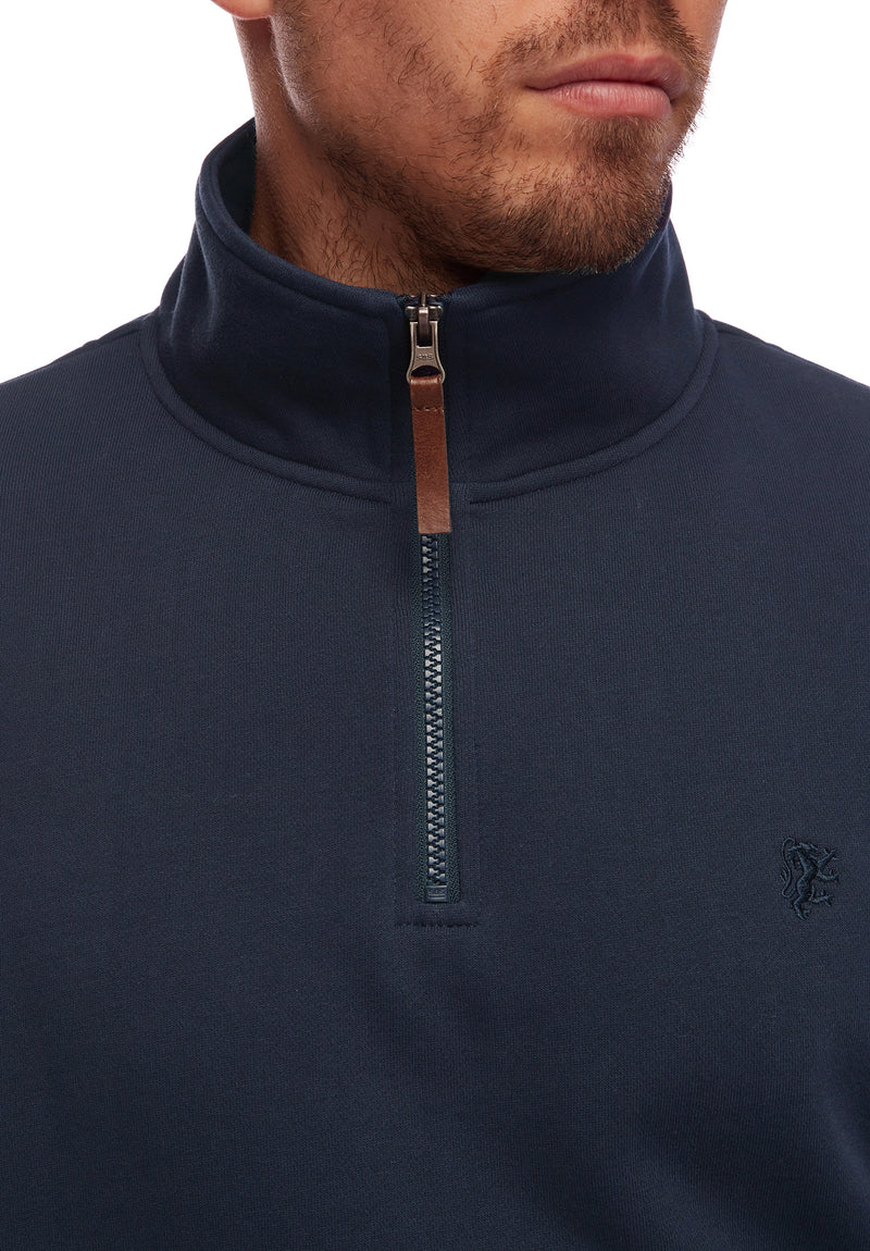 Stirling -  Zip front Polo Sweat