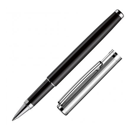 Design 01 Silver Cap Pinstripe Black - Rollerball