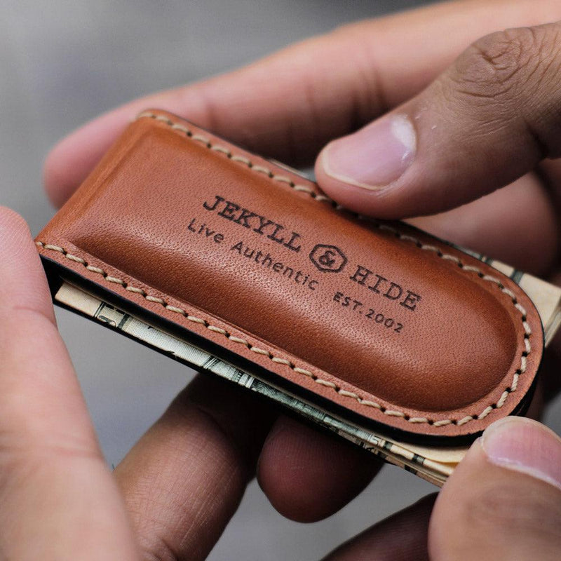 MONEY CLIP, TAN-3222ROTA - Harrys for Menswear