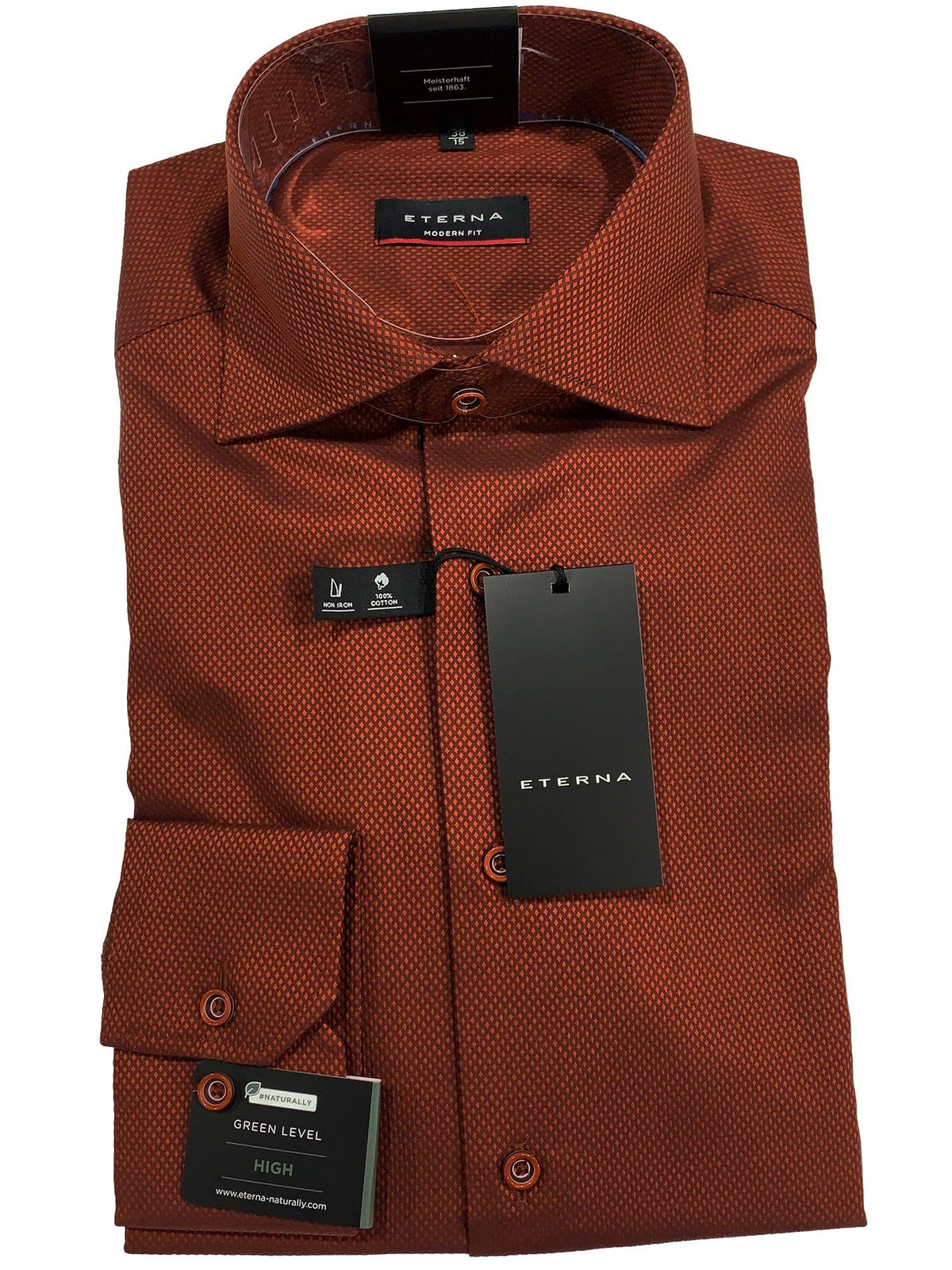 3325M-85 Modern Fit-Orange - Harrys for Menswear