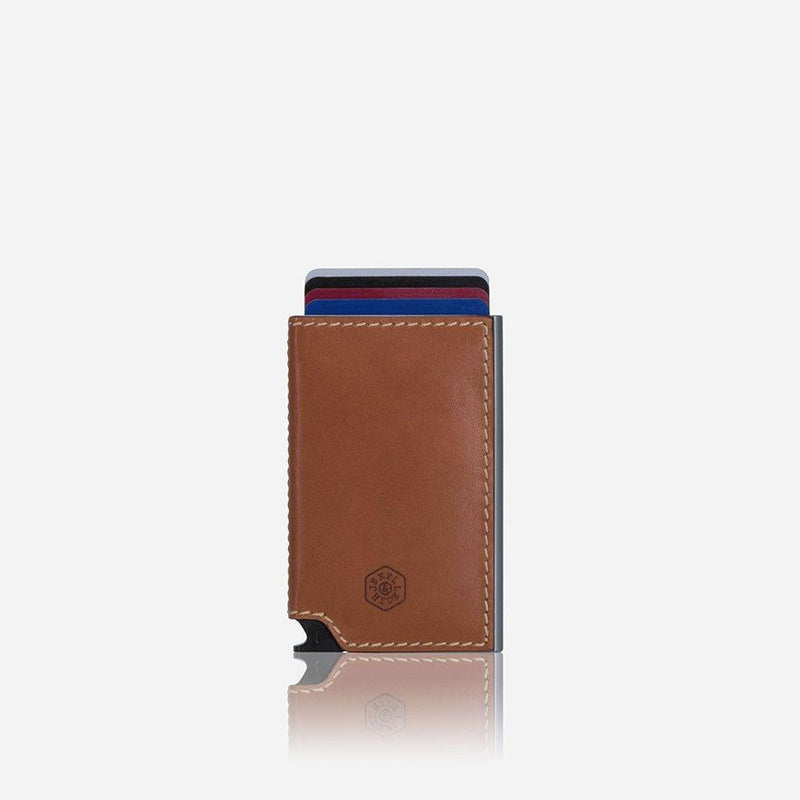 SLIM CARD SLIDE WALLET, TAN - Harrys for Menswear